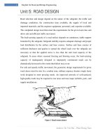 Unit 5   ROAD DESIGN study