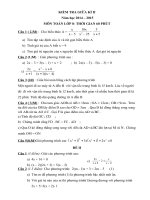 Bộ đề thi kiểm tra năng lực học sinh giữa hoc kỳ II toán lớp 8