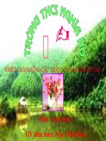 Giáo án thao giảng sinh học 9 Tiết 53 Tác động của con người đối với môi trường (4)