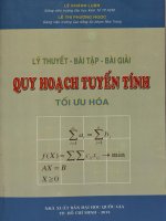 Lý thuyết -Bài tập - Bài giải quy hoạch tuyến tính (Tối ưu hóa)