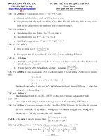 Đề thi thử tốt nghiệm quốc gia năm 2015 của bộ