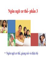 Phương pháp dạy học - ngôn ngữ cơ thể