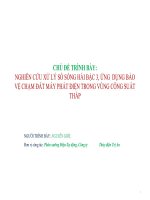 NGHIÊN CỨU XỬ LÝ SỐ SÓNG HÀI BẬC 3, ỨNG  DỤNG BẢO VỆ CHẠM ĐẤT MÁY PHÁT ĐIỆN TRONG VÙNG CÔNG SUẤT THẤP
