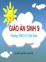 Giáo án thao giảng sinh học 9 Tiết 53 Tác động của con người đối với môi trường (5)