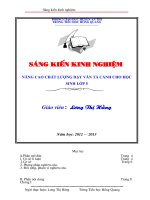 SKKN NÂNG CAO CHẤT LƯỢNG DẠY VĂN TẢ CẢNH CHO HỌC SINH LỚP 5