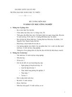 ĐỀ CƯƠNG MÔN HỌC VI SINH VẬT HỌC CÔNG NGHIỆP