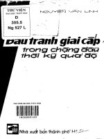 Đấu tranh giai cấp trong chặng đầu thời kỳ quá độ