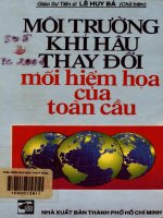 Môi trường khí hậu thay đổi - Mối hiểm họa của toàn cầu