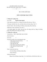 ĐỀ CƯƠNG MÔN HỌC THỦY SINH HỌC ĐẠI CƯƠNG