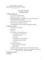 ĐỀ CƯƠNG MÔN HỌC VI SINH VẬT HỌC