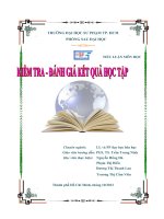 Tiểu luận Kiểm tra đánh giá kết quả học tập