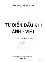 Từ điển anh việt chuyên ngành dầu khí