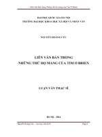 Liên văn bản trong Những thứ họ mang của Tim O’Brien