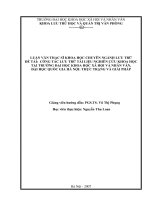 Tổ chức quản lý và khai thác sử dụng tài liệu nghiên cứu khoa học tại trường Đại học Khoa học Xã hội và Nhân văn, Đại học Quốc Gia Hà Nội