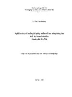 Nghiên cứu, đề xuất giải pháp nhằm tối ưu hóa phông lưu trữ Ủy ban nhân dân thành phố Hà Nội