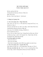 ĐỀ CƯƠNG MÔN HỌC TÂM LÝ HỌC QUẢN LÝ