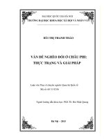 Vấn đề nghèo đói ở châu Phi  Thực trạng và giải pháp