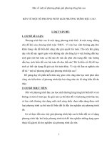 SKKN BÀN VỀ MỘT SỐ PHƯƠNG PHÁP GIẢI PHƯƠNG TRÌNH BẬC CAO