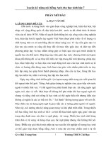 SKKN Luyện kỹ năng nói tiếng Anh cho học sinh lớp 7