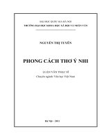 Phong cách thơ Ý Nhi