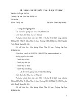 ĐỀ CƯƠNG CHI TIẾT MÔN TÂM LÝ HỌC DÂN TỘC