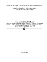 TÀI LIỆU HƯỚNG DẪN  HOẠT ĐỘNG GIÁO DỤC NGOÀI GIỜ LÊN LỚP CẤP TRUNG HỌC CƠ SỞ 6