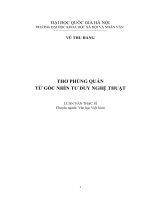 Thơ Phùng Quán từ góc nhìn tư duy nghệ thuật