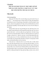 SKKN MỘT SỐ GIẢI PHÁP TÍCH CỰC THỰC HIỆN CHỦ ĐỀ  “MỖI NGÀY ĐẾN TRƯỜNG LÀ MỘT NGÀY VUI” CHO HỌC SINH TRƯỜNG THCS QUANG TRUNG