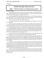 Giải toán bằng cách lập phương trình_SKKN TOÁN 9