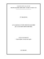 Anna Karenina từ tiểu thuyết sang phim qua cách nhìn thông diễn học