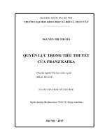 Quyền lực trong tiểu thuyết của Franz Kafka
