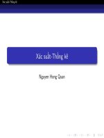 Giáo trình xác suất thống kê   nguyễn hồng quân