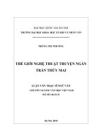 Thế giới nghệ thuật truyện ngắn Trần Thùy Mai