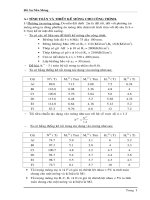 Tính toán và thiết kế móng cho công trình với bê tông loát đá MAC75, móng bê tông MAC250, thép gờ AII