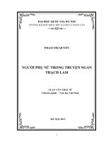 Người phụ nữ trong truyện ngắn Thạch Lam