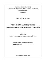 Niềm bi cảm (Aware) trong Truyện Genji  của Murasaki Shikibu