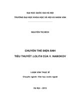 Chuyển thể điện ảnh tiểu thuyết Lolita của V  Nabokov