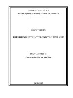 Thế giới nghệ thuật trong thơ Bích Khê
