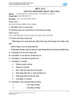 Biện pháp tổ chức thi công xây lắp thô phần thân nhà hốn hợp CT1 tổ hợp dịch vụ công cộng văn phòng và nhà ở