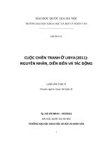 Cuộc chiến tranh ở Libya (2011 nguyên nhân, diễn biến và tác động