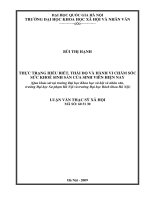 Thực trạng hiểu biết, thái độ và hành vi chăm sóc sức khỏe sinh sản của sinh viên hiện nay