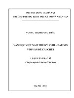 Văn học Việt Nam thế kỷ XVIII - đầu thế XIX với vấn đề cái chết tt.PDF