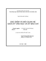 Đặc điểm và mối quan hệ giữa ký văn học và ký báo chí