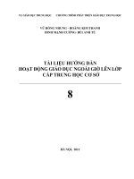 TÀI LIỆU HƯỚNG DẪN  HOẠT ĐỘNG GIÁO DỤC NGOÀI GIỜ LÊN LỚP CẤP TRUNG HỌC CƠ SỞ 8