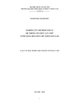 Nghiên cứu mô hình tối ưu hệ thống tổ chức lưu trữ nước Cộng hòa dân chủ nhân dân Lào