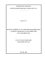 Bước đầu nghiên cứu tư tưởng Donghak (Đông học) và những ảnh hưởng của nó ở Triều Tiên nửa cuối thế kỷ XIX