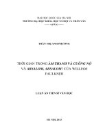 Thời gian trong Âm thanh và cuồng nộ và Absalom, Absalom ! của William Faulkner