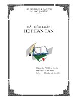 Tiểu luận môn hệ phân tán TÌM HIỂU XỬ LÝ BẾ TẮC CỦA HỆ PHÂN TÁN