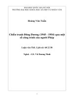 Chiến tranh Đông Dương (1945 - 1954) qua một số công trình của người Pháp