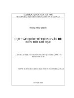 Hợp tác quốc tế trong vấn đề biến đổi khí hậu